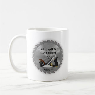 Custom Woodwork Saw Blade Planer Coffee Mug