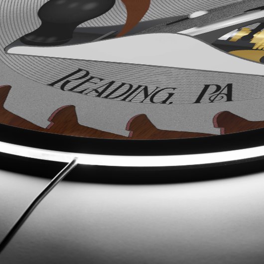 Custom Woodwork Saw Blade Planer LED Sign (Edge)