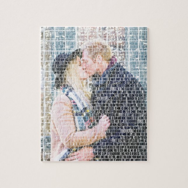 Custom Word Art. Photo made by Words. Jigsaw Puzzle (Vertical)
