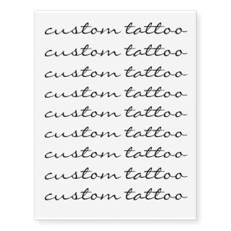 Custom Word Dainty Quote Party Bachelorette Hen Do Temporary Tattoos