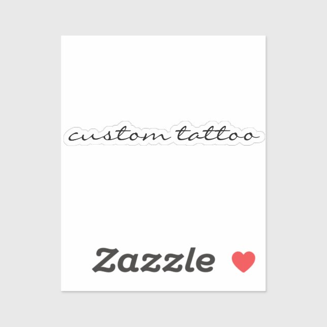 Custom Word Temporary Tattoo Dainty Quote Party Sticker (Sheet)