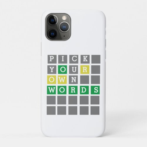 Custom Wordle  iPhone 11 Pro Case