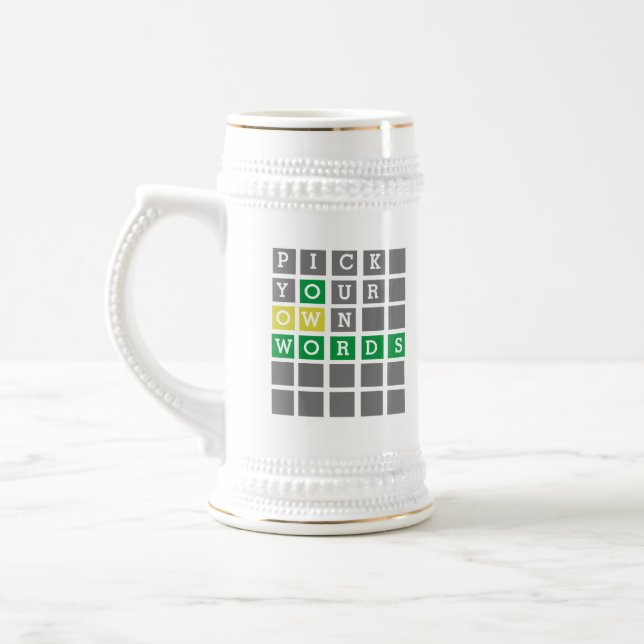 Custom Wordle Mug (Left)