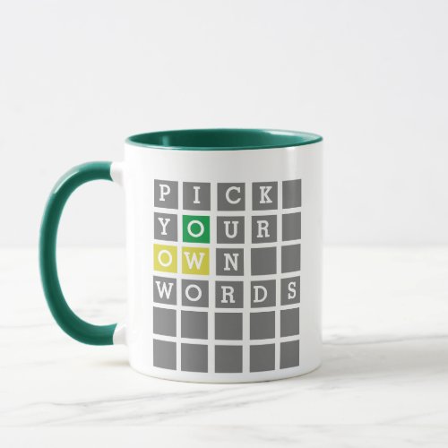 Custom Wordle Mug