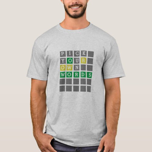 Custom Wordle  T_Shirt