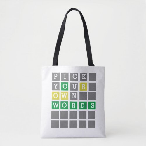 Custom Wordle  Tote Bag