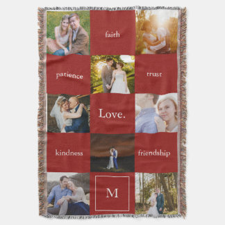 Custom Words and Photos Meaningful Gift Blanket