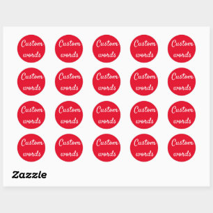 Custom words stickers