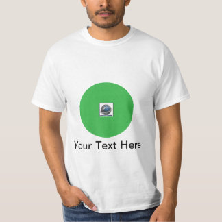 Custom World Photo and Text T-Shirt