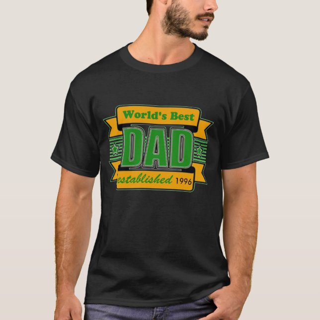 Custom Worlds Best Dad T-Shirt (Front)