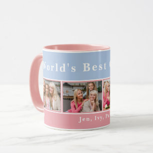 Custom World's Best Grandma Photo Collage Mug