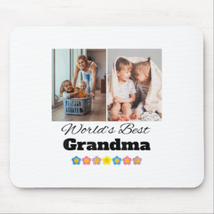 Custom Worlds Best Grandma Photo - Personalize Wit Mouse Pad
