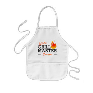 Custom Worlds Greatest Awesome BBQ Chef Kids' Apron