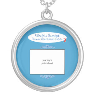 Custom Worlds Greatest German Shorthaired Pointer Silver Plated Necklace