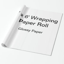 Custom Wrapping Paper (2x6 Roll, Glossy Paper)