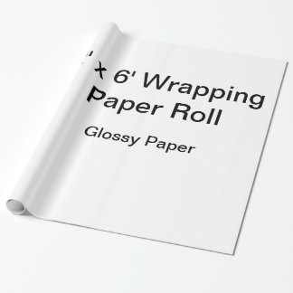 Custom Wrapping Paper (2x6 Roll, Glossy Paper)