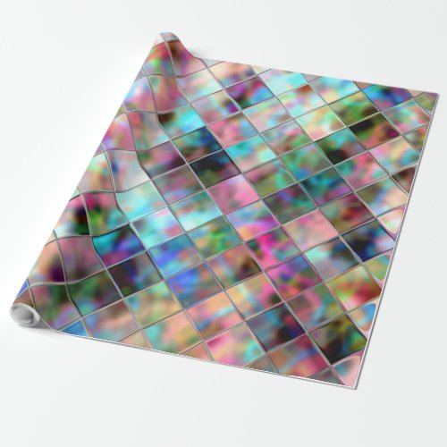 Custom Wrapping Paper Sparkling Pattern Tile Art