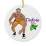 Custom Wrestling Christmas Ornament Gold - Purple