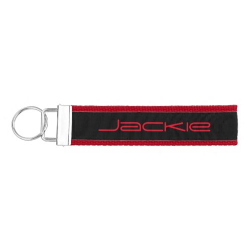 Custom Wrist Keychain Red