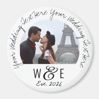 Custom Written Text Fridge Magnet Wedding Favors