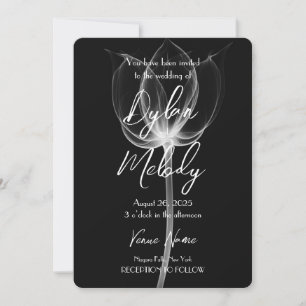 Custom X-Ray Flower Invitation