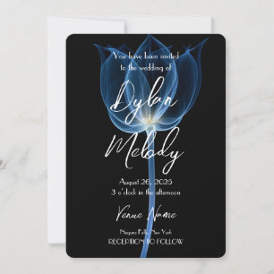 Custom X-Ray Flower  Invitation