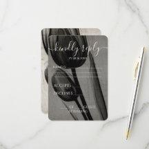 Custom X-Ray Sepia Dark Tulips Wedding