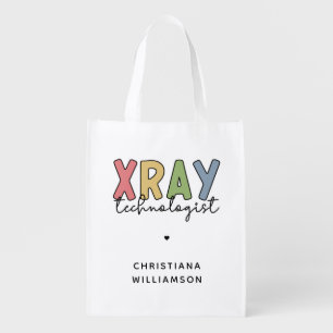 Custom Xray Technologist X-ray Tech Gifts Grocery Bag
