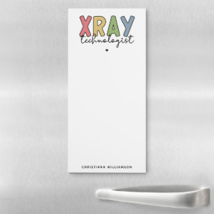Custom Xray Technologist X-ray Tech Gifts Magnetic Notepad