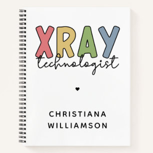 Custom Xray Technologist X-ray Tech Gifts Notebook