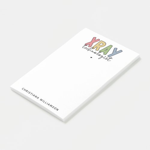 Custom Xray Technologist X_ray Tech Gifts Post_it Notes