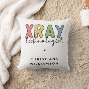 Custom Xray Technologist X-ray Tech Gifts Throw Pillow