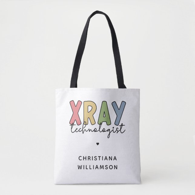 Custom Xray Technologist X-ray Tech Gifts Tote Bag (Front)