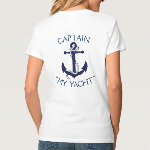 Custom Yacht Anchor "Your Name Here" T-Shirt