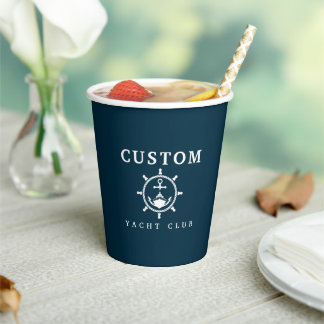 Custom Yacht Cups, Custom Yacht Gift Paper Cups