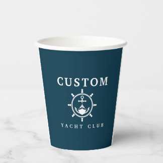 Custom Yacht Cups, Custom Yacht Gift Paper Cups