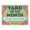 Custom Yard of the Month Award