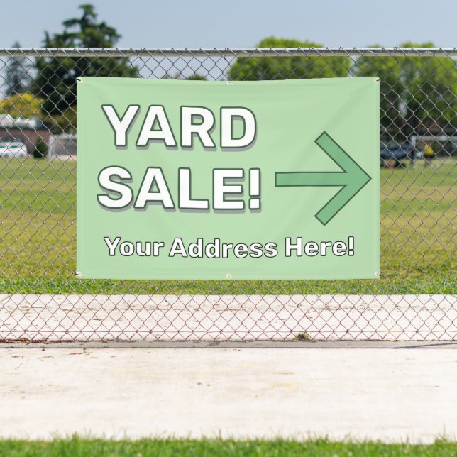 Custom YARD SALE! Banner (Insitu)