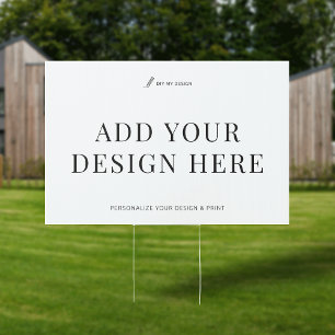 Custom Yard Sign Printing 24x18" Upload Artwork