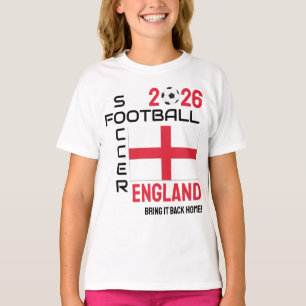 Custom Year 2026 ENGLAND World Soccer Football T-Shirt