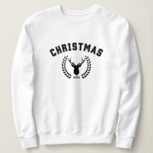 Custom Year black and white Christmas Sweater