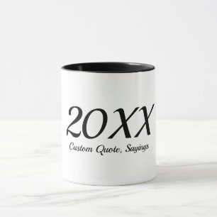 Custom Year Christmas Mug Personalized Holiday Gif