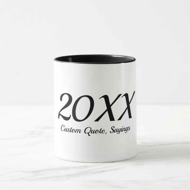 Custom Year Christmas Mug Personalized Holiday Gif (Center)