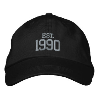 Custom Year / Date Commemorative Embroidered Baseball Cap
