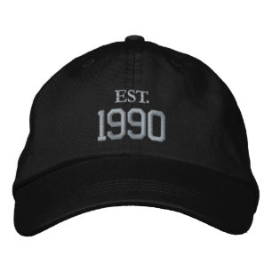 Custom Year / Date Commemorative Embroidered Baseball Cap