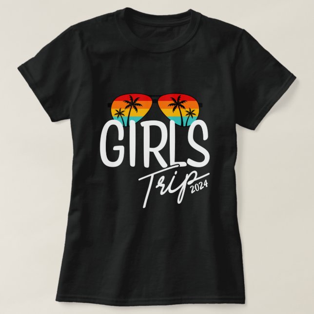 Custom Year Girls Trip Group Matching T-Shirt (Design Front)