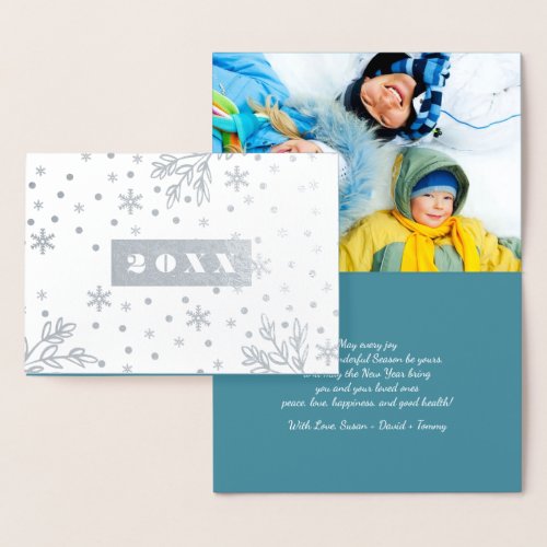 Custom Year  Happy New Year Luxury  Foil Card