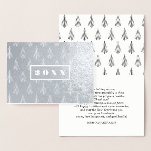 Custom Year  Happy New Year Luxury  Foil Card