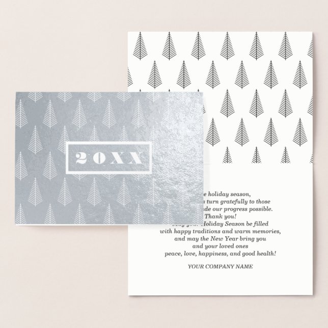 Custom Year | Happy New Year Luxury  Foil Card (Display)