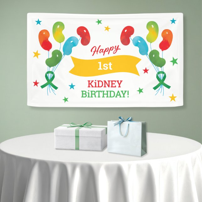 Custom Year Kidney Transplant Birthday Banner (Creator Uploaded)